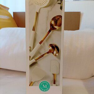 NEW!! Martha Stewart Lockton 5-Piece Stainless Steel & Nylon Kitchen Tool Set